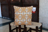 Hand made embroidered Yellow Cushion