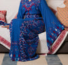 Gaza Blue Embroidery Thobe- ثوب غزة الأزرق المطرز