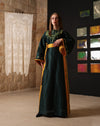 Cypress Motif Silk Dress- فستان حريري بنقشة شجرة السرو