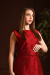 Diamond Motif Silk Dress- فستان حريري